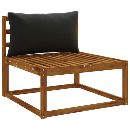 1-Delig Rugkussen PUTTEN 100% Polyester Zwart 80 x 40 x 15 cm