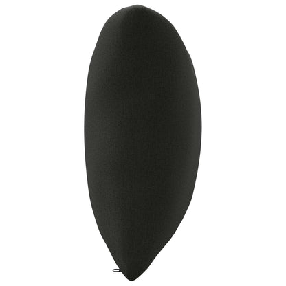 1-Delig Rugkussen PUTTEN 100% Polyester Zwart 80 x 40 x 15 cm