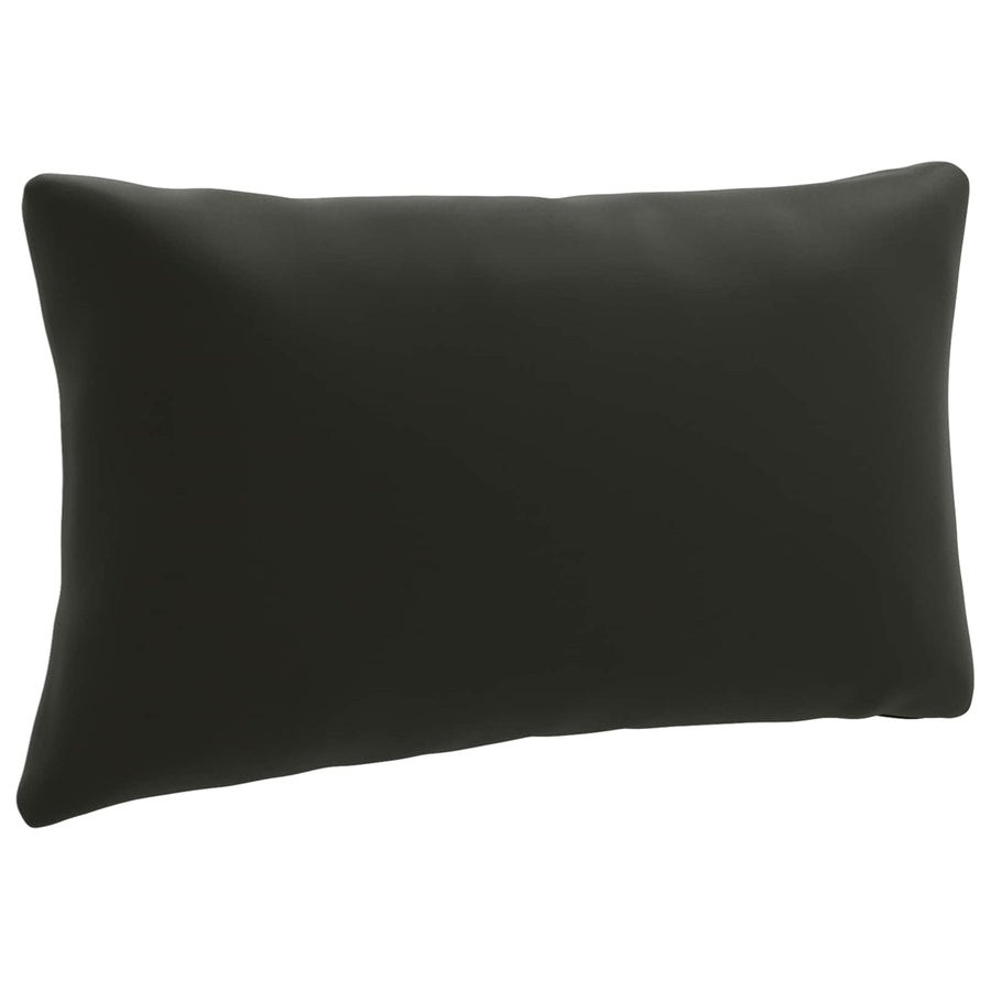 1-Delig Rugkussen PUTTEN 100% Polyester Zwart 80 x 40 x 15 cm