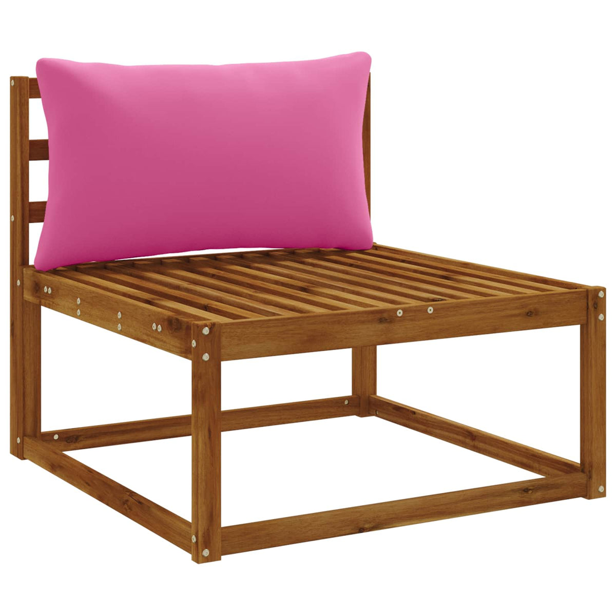 1-Delig Rugkussen PUTTEN 100% Polyester Roze 80 x 40 x 15 cm