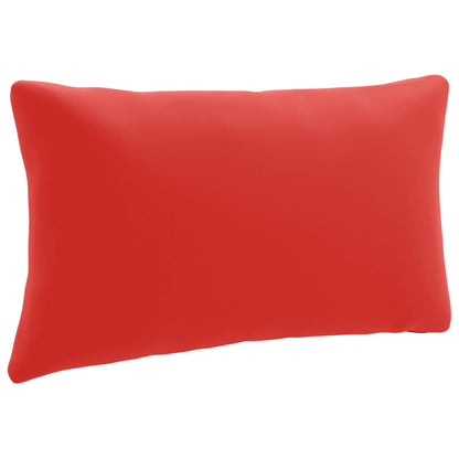 1-Delig Rugkussen PUTTEN 100% Polyester Rood 80 x 40 x 15 cm