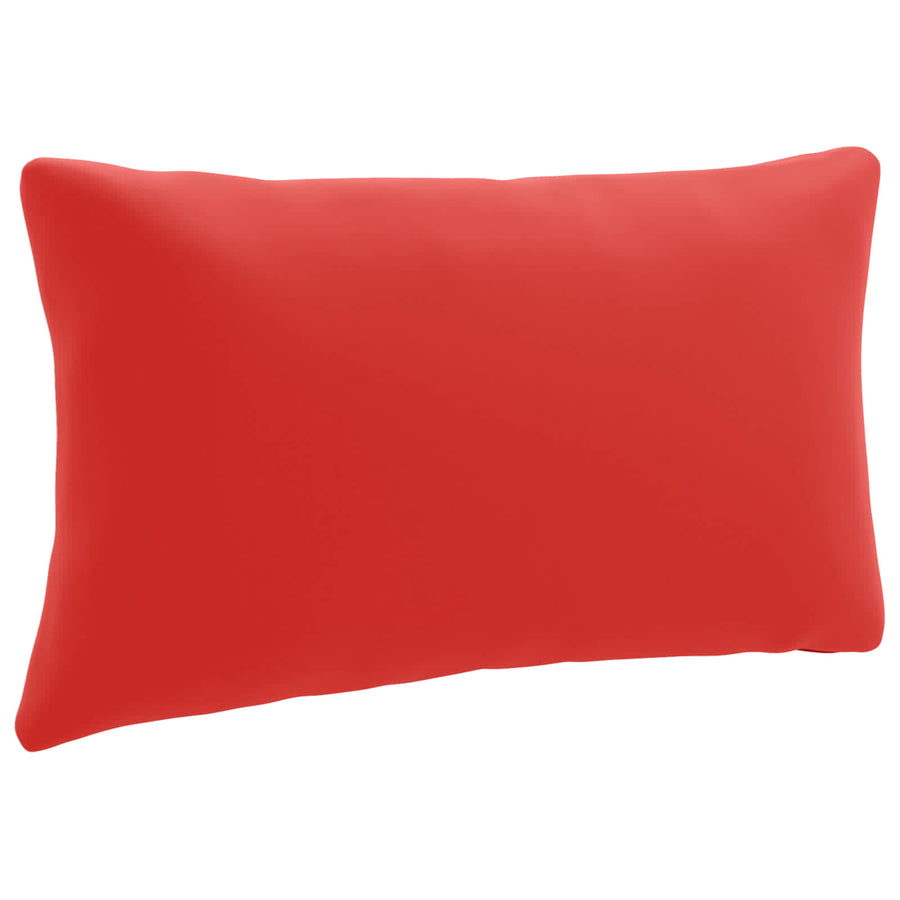 1-Delig Rugkussen PUTTEN 100% Polyester Rood 80 x 40 x 15 cm