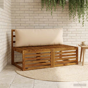 Rugkussen 120x40x15 cm zand polyester