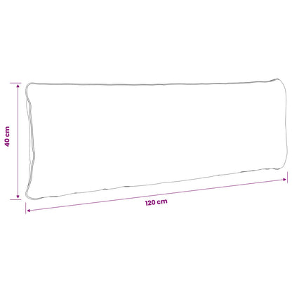 1-Delig Rugkussen PUTTEN 100% Polyester Zand 120 x 40 x 15 cm