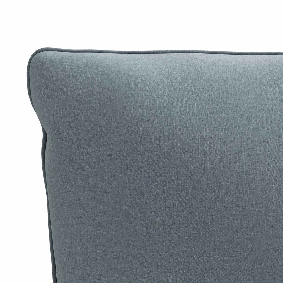 1-Delig Rugkussen PUTTEN 100% Polyester Blauw 120 x 40 x 15 cm