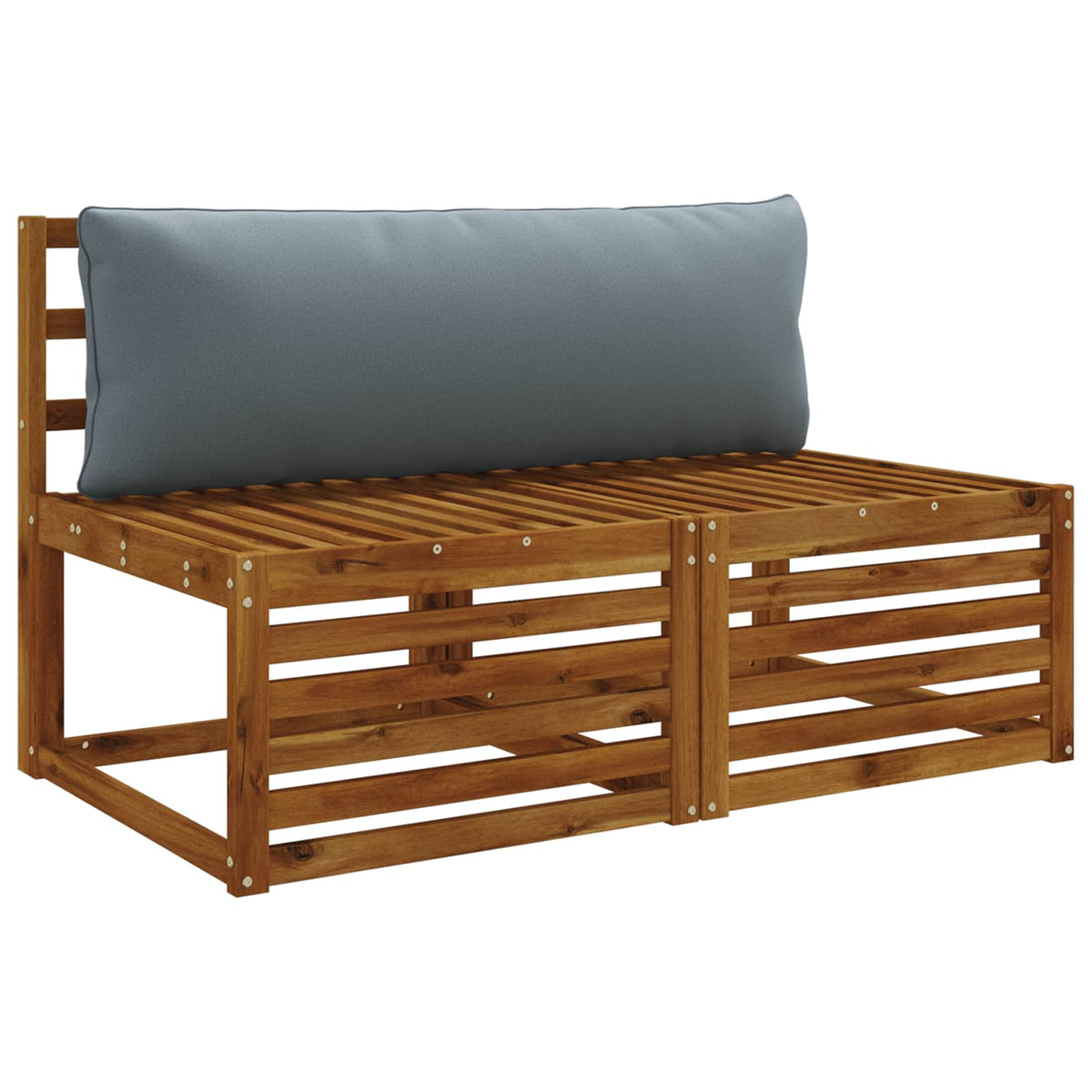 1-Delig Rugkussen PUTTEN 100% Polyester Blauw 120 x 40 x 15 cm