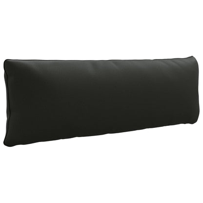 1-Delig Rugkussen PUTTEN 100% Polyester Zwart 120 x 40 x 15 cm