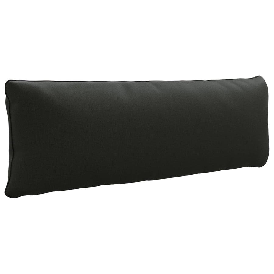 1-Delig Rugkussen PUTTEN 100% Polyester Zwart 120 x 40 x 15 cm