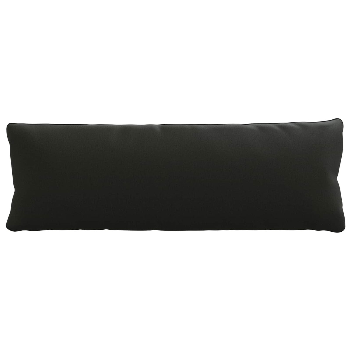 1-Delig Rugkussen PUTTEN 100% Polyester Zwart 120 x 40 x 15 cm