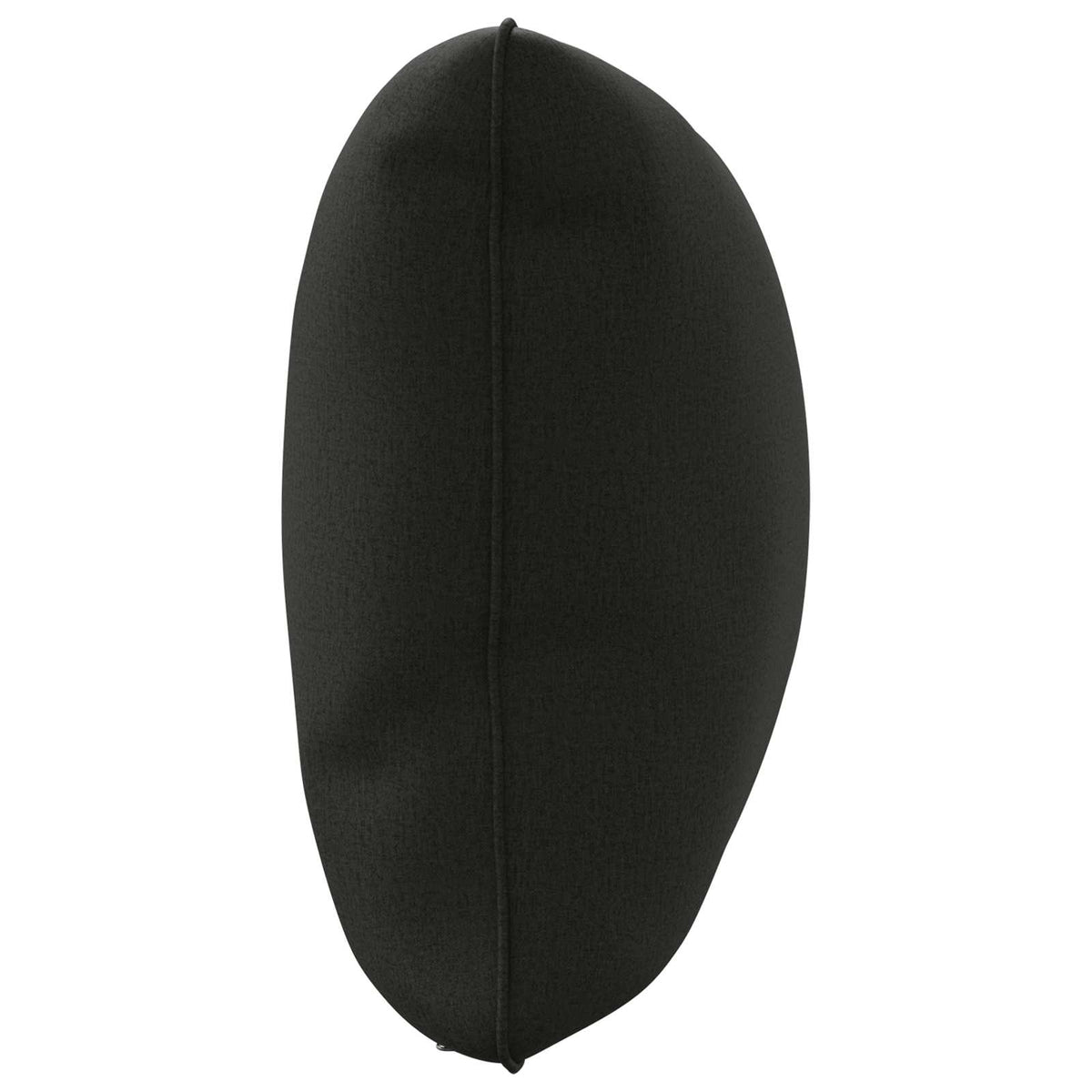 1-Delig Rugkussen PUTTEN 100% Polyester Zwart 120 x 40 x 15 cm