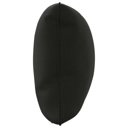 1-Delig Rugkussen PUTTEN 100% Polyester Zwart 120 x 40 x 15 cm