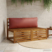 Rugkussen 120x40x15 cm rood polyester