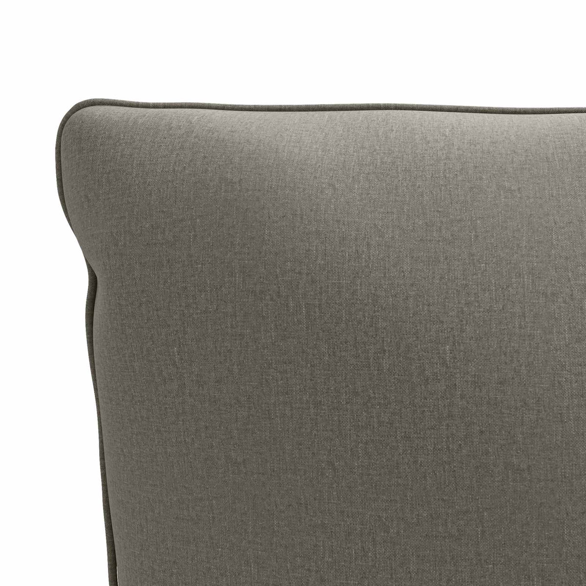 1-Delig Rugkussen PUTTEN 100% Polyester Grijs 120 x 40 x 15 cm