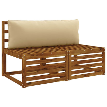 1-Delig Rugkussen PUTTEN 100% Polyester Beige 120 x 40 x 15 cm
