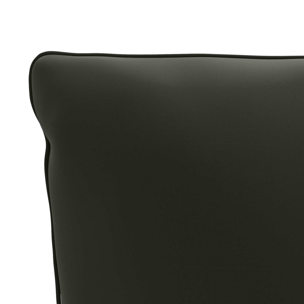 1-Delig Rugkussen PUTTEN 100% Polyester Zwart 120 x 40 x 15 cm