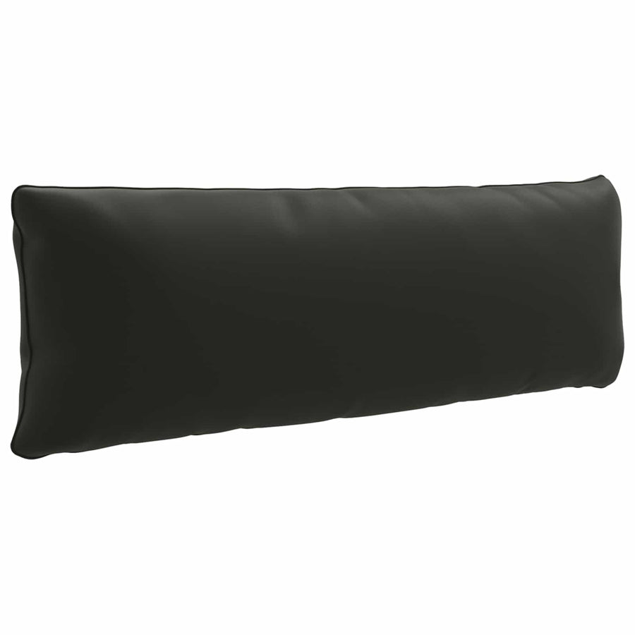 1-Delig Rugkussen PUTTEN 100% Polyester Zwart 120 x 40 x 15 cm