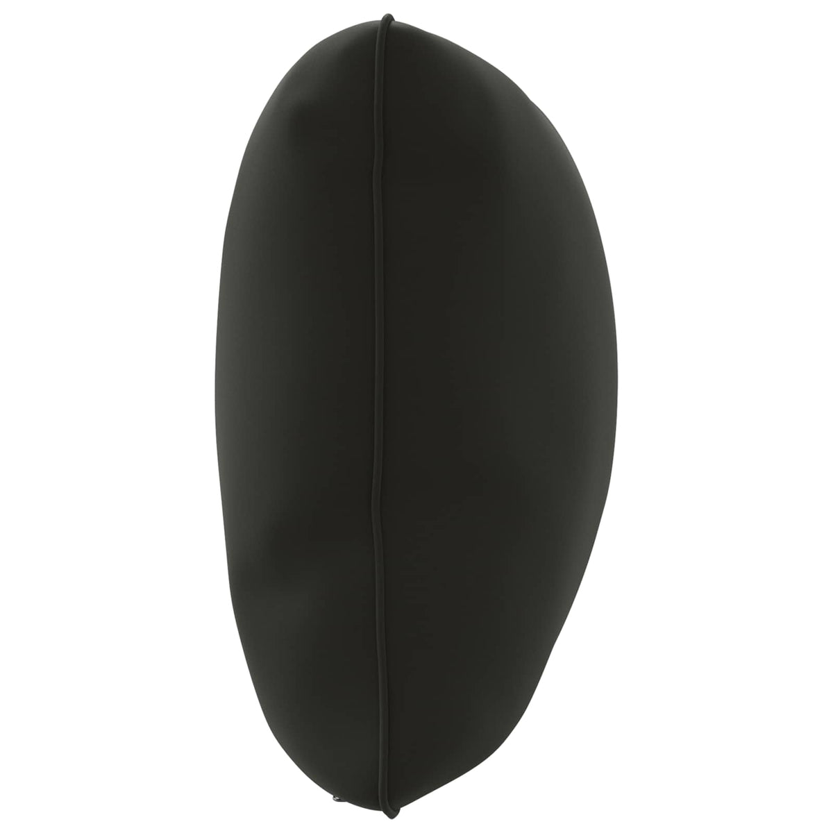 1-Delig Rugkussen PUTTEN 100% Polyester Zwart 120 x 40 x 15 cm