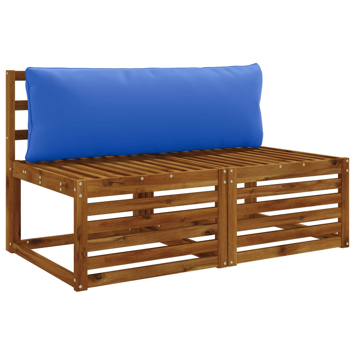 1-Delig Rugkussen PUTTEN 100% Polyester Koninklijk Blauw