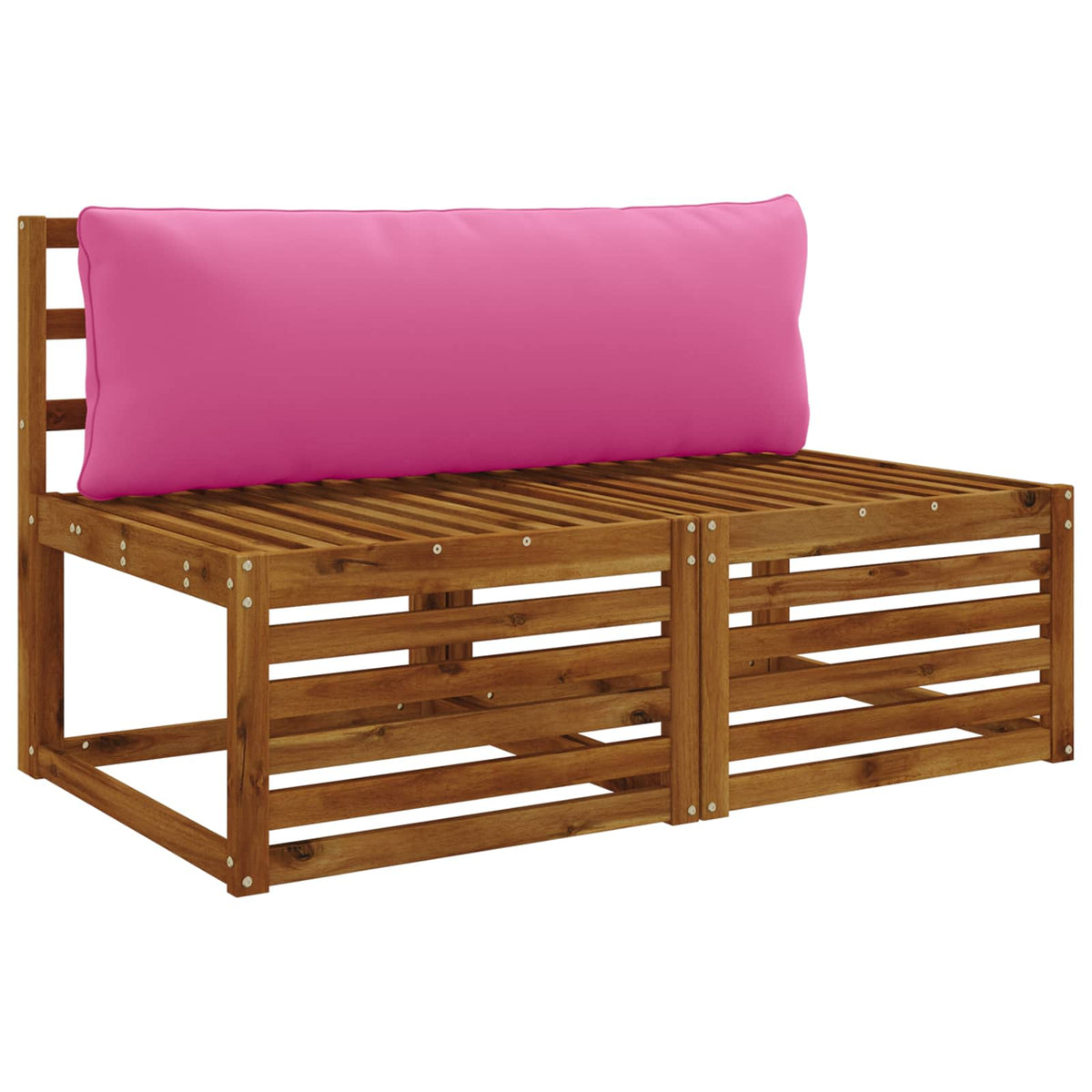 1-Delig Rugkussen PUTTEN 100% Polyester Roze 120 x 40 x 15 cm