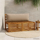 Rugkussen 120x40x15 cm polyester taupe