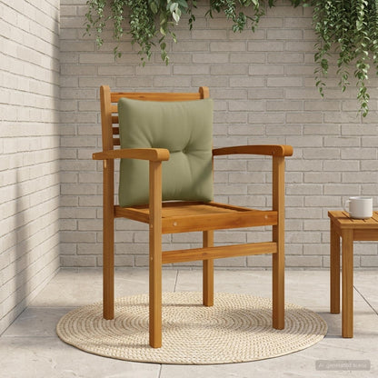 Rugkussen PUTTEN 100% Polyester Olijfgroen 40 x 40 x 10 cm