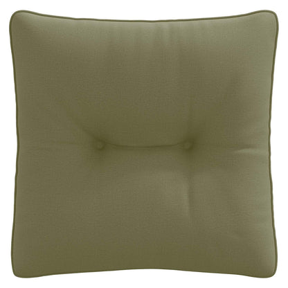 Rugkussen PUTTEN 100% Polyester Olijfgroen 40 x 40 x 10 cm