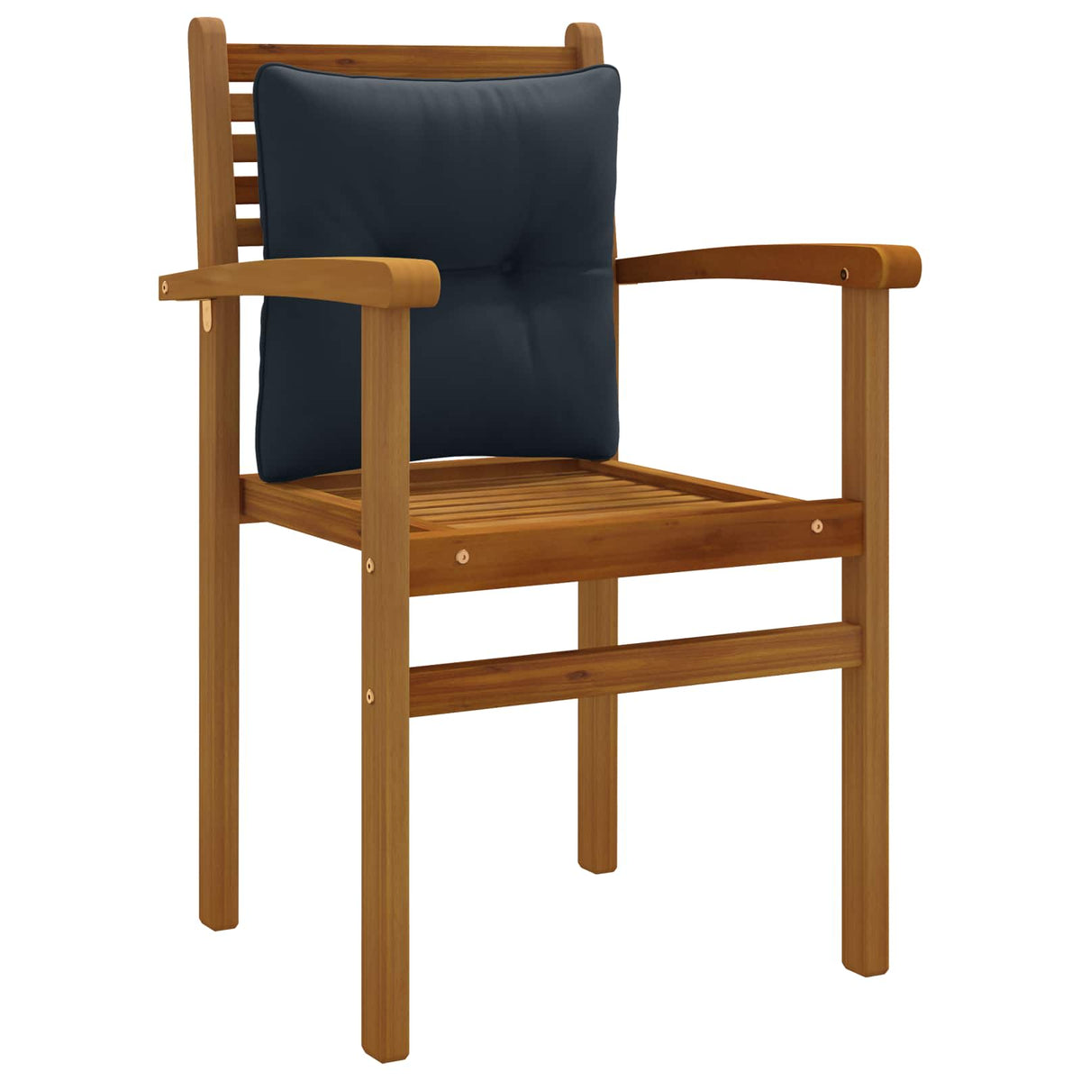 Rugkussen PUTTEN 100% Polyester Donkerblauw 40 x 40 x 10 cm