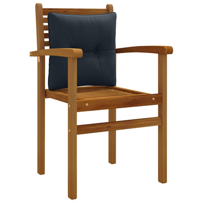 Rugkussen PUTTEN 100% Polyester Donkerblauw 40 x 40 x 10 cm