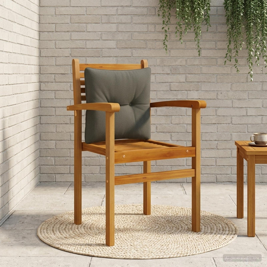 Rugkussen PUTTEN 100% Polyester Antraciet 40 x 40 x 10 cm