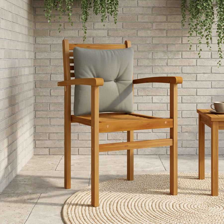 Rugkussen PUTTEN 100% Polyester Grijs 40 x 40 x 10 cm