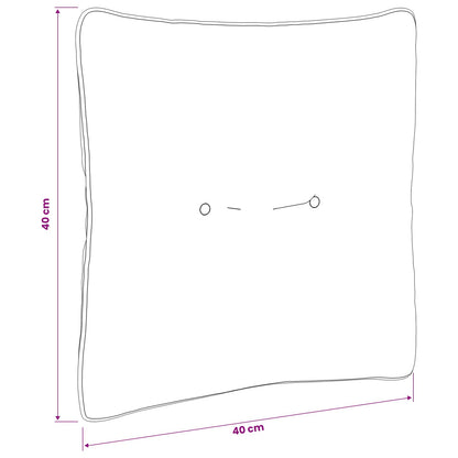 Rugkussen PUTTEN 100% Polyester Antraciet 40 x 40 x 10 cm