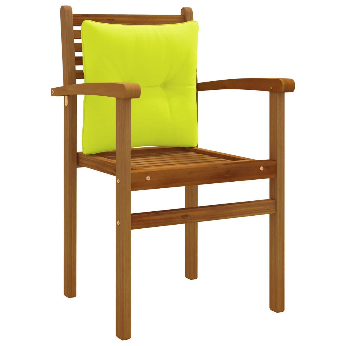 Rugkussen PUTTEN 100% Polyester Helder groen 40 x 40 x 10 cm