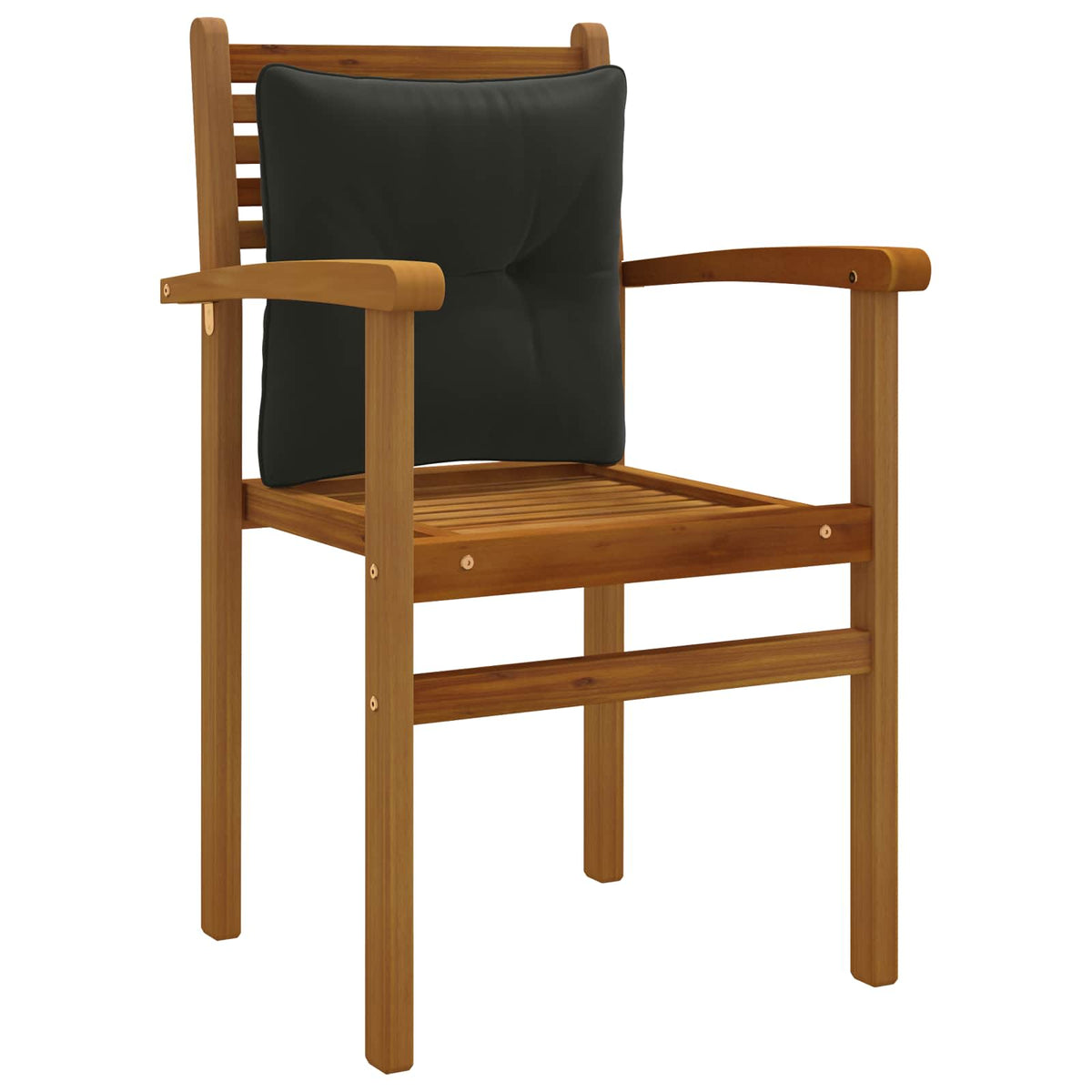 Rugkussen PUTTEN 100% Polyester Zwart 40 x 40 x 10 cm