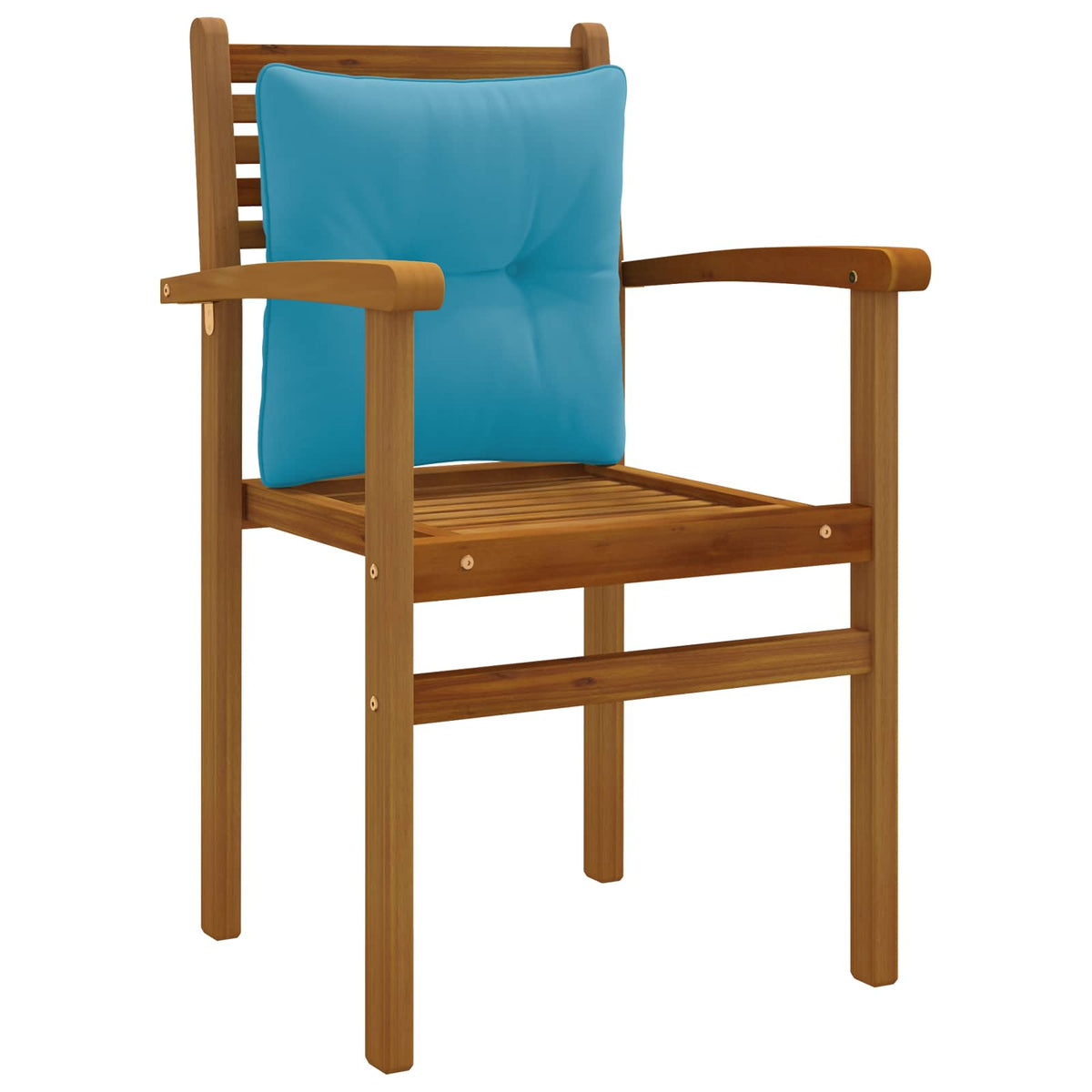 Rugkussen PUTTEN 100% Polyester Lichtblauw 40 x 40 x 10 cm