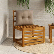 Rugkussen taupe 60x40x10 cm polyester