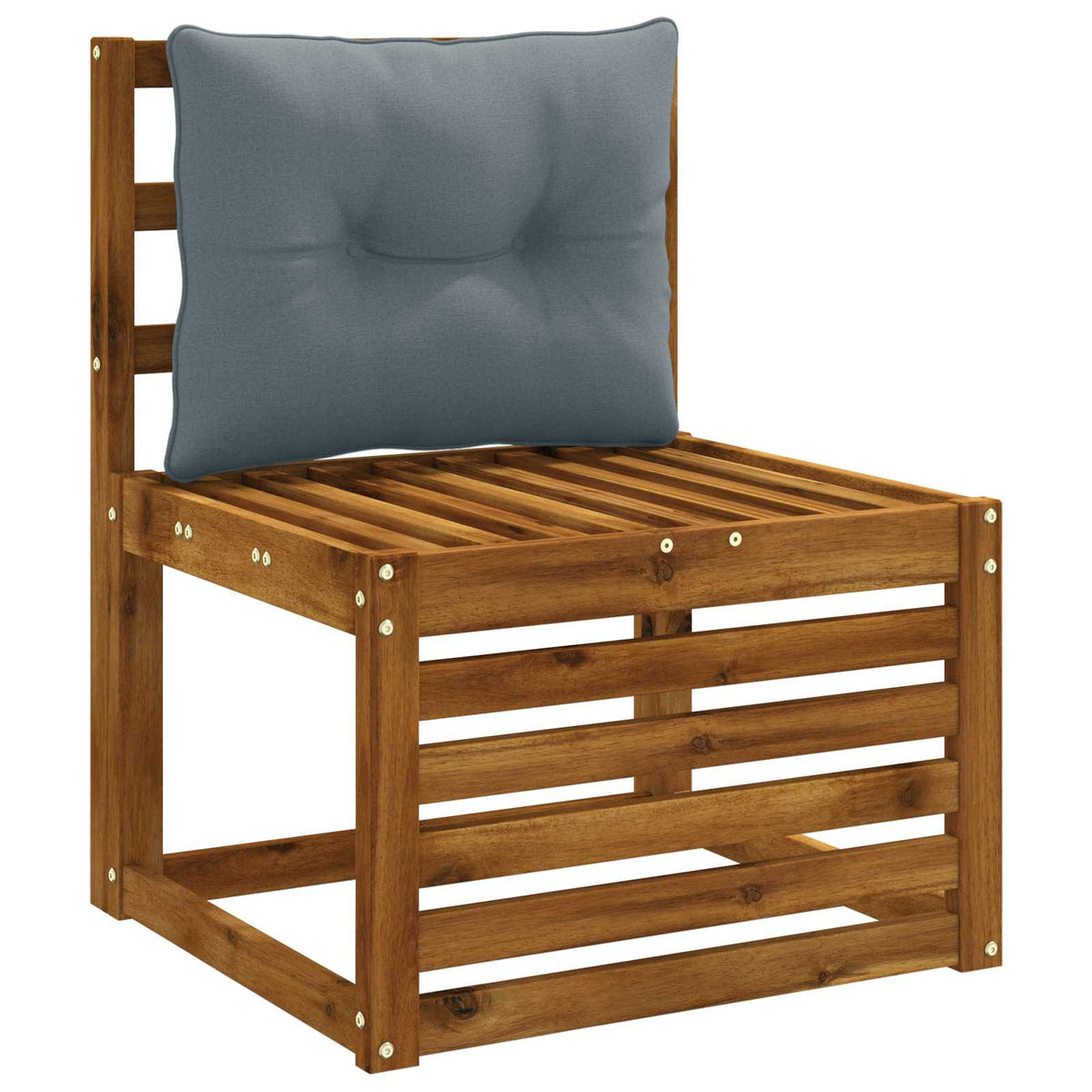 Rugkussen PUTTEN 100% Polyester Blauw 50 x 40 x 10 cm