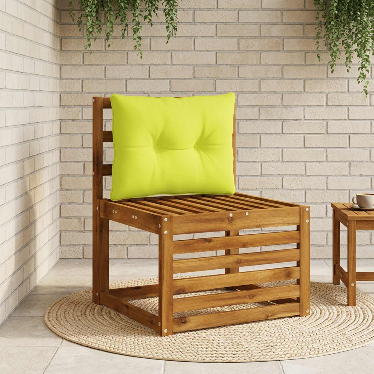 Rugkussen PUTTEN 100% Polyester Helder groen 50 x 40 x 10 cm
