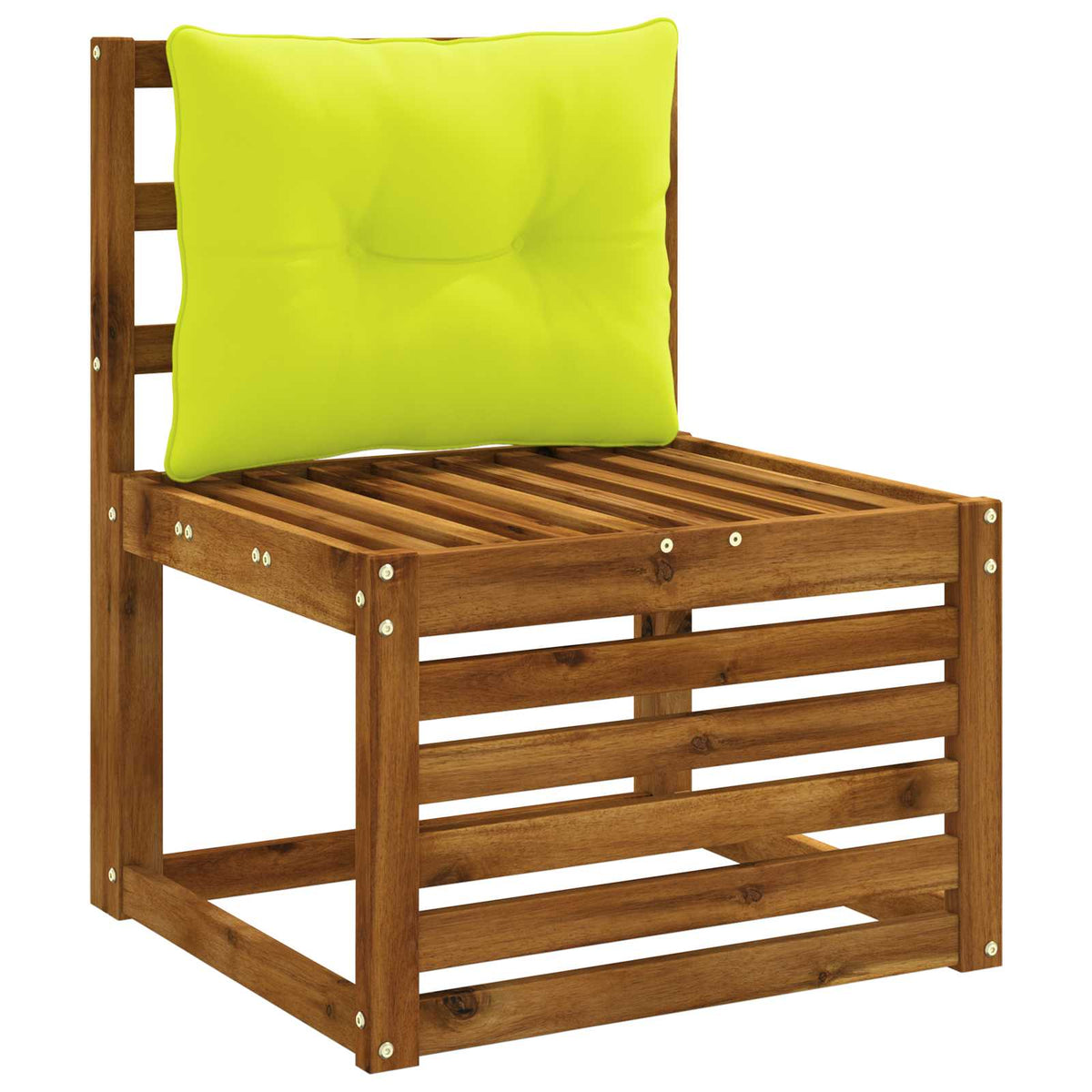 Rugkussen PUTTEN 100% Polyester Helder groen 50 x 40 x 10 cm