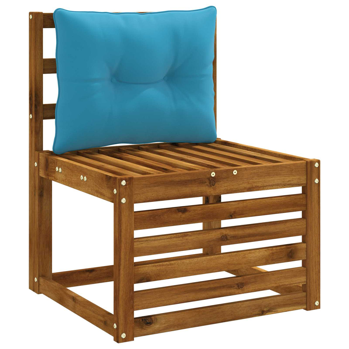 Rugkussen PUTTEN 100% Polyester Lichtblauw 50 x 40 x 10 cm