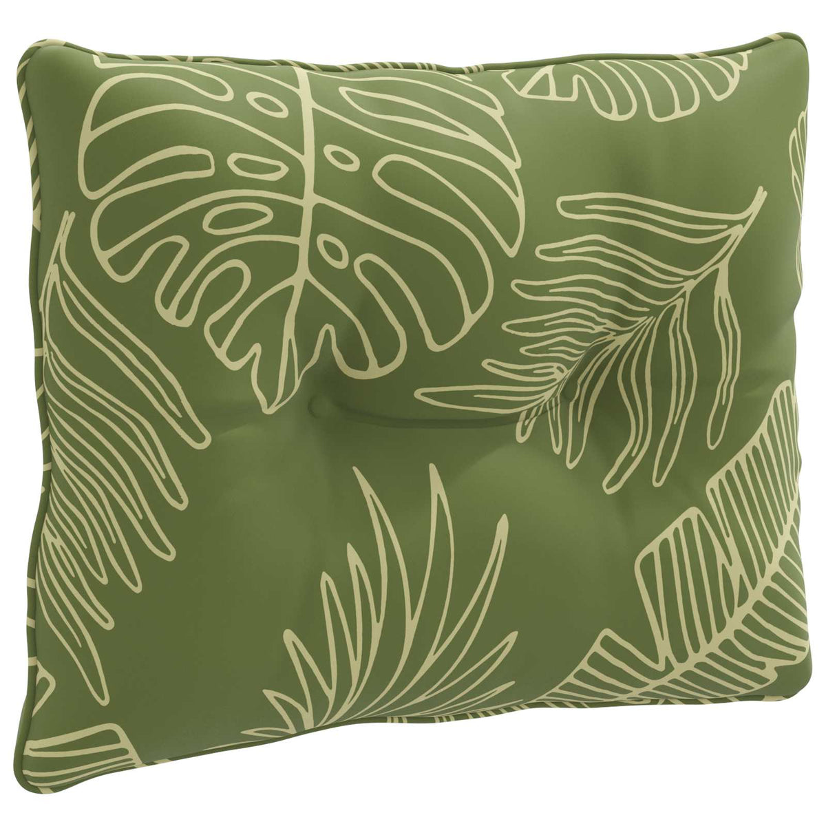 Rugkussen PUTTEN 100% Polyester Bladontwerp 50 x 40 x 10 cm
