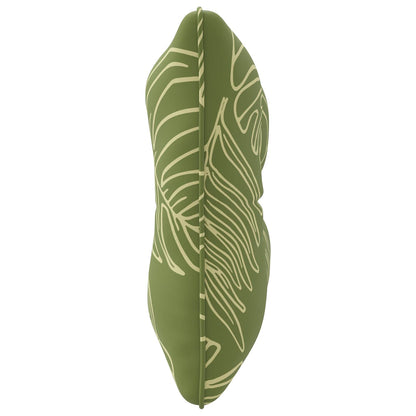 Rugkussen PUTTEN 100% Polyester Bladontwerp 50 x 40 x 10 cm