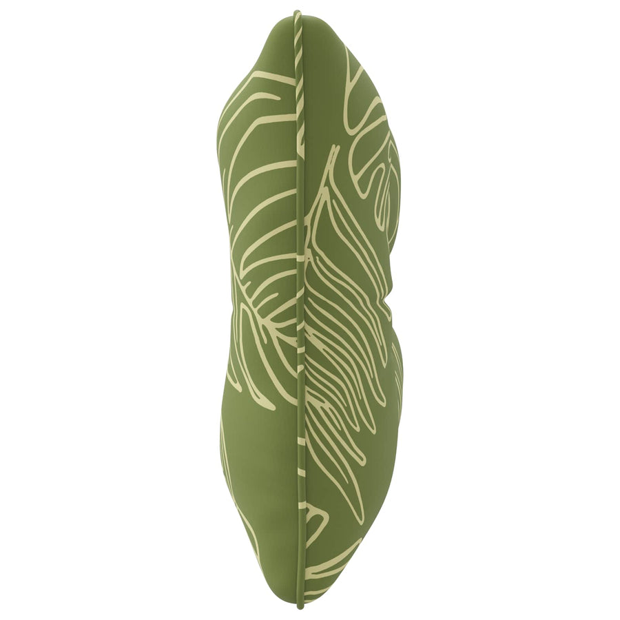 Rugkussen PUTTEN 100% Polyester Bladontwerp 50 x 40 x 10 cm