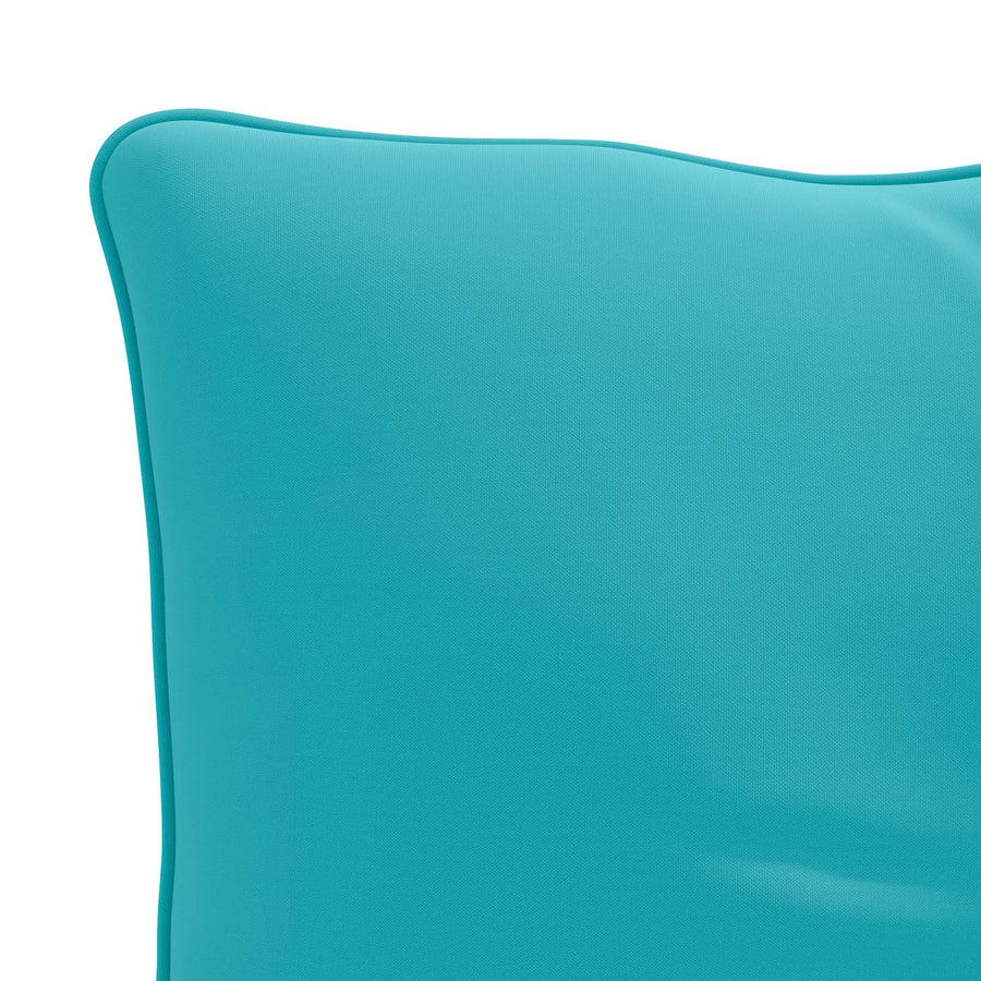 Rugkussen PUTTEN 100% Polyester Turquoise 50 x 40 x 10 cm