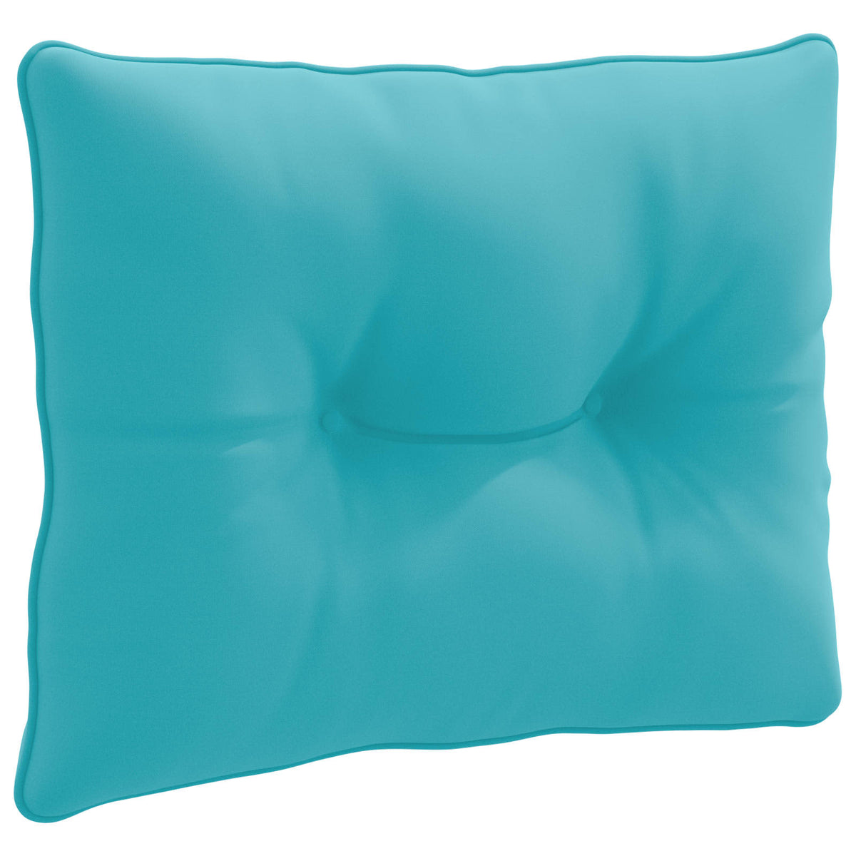 Rugkussen PUTTEN 100% Polyester Turquoise 50 x 40 x 10 cm