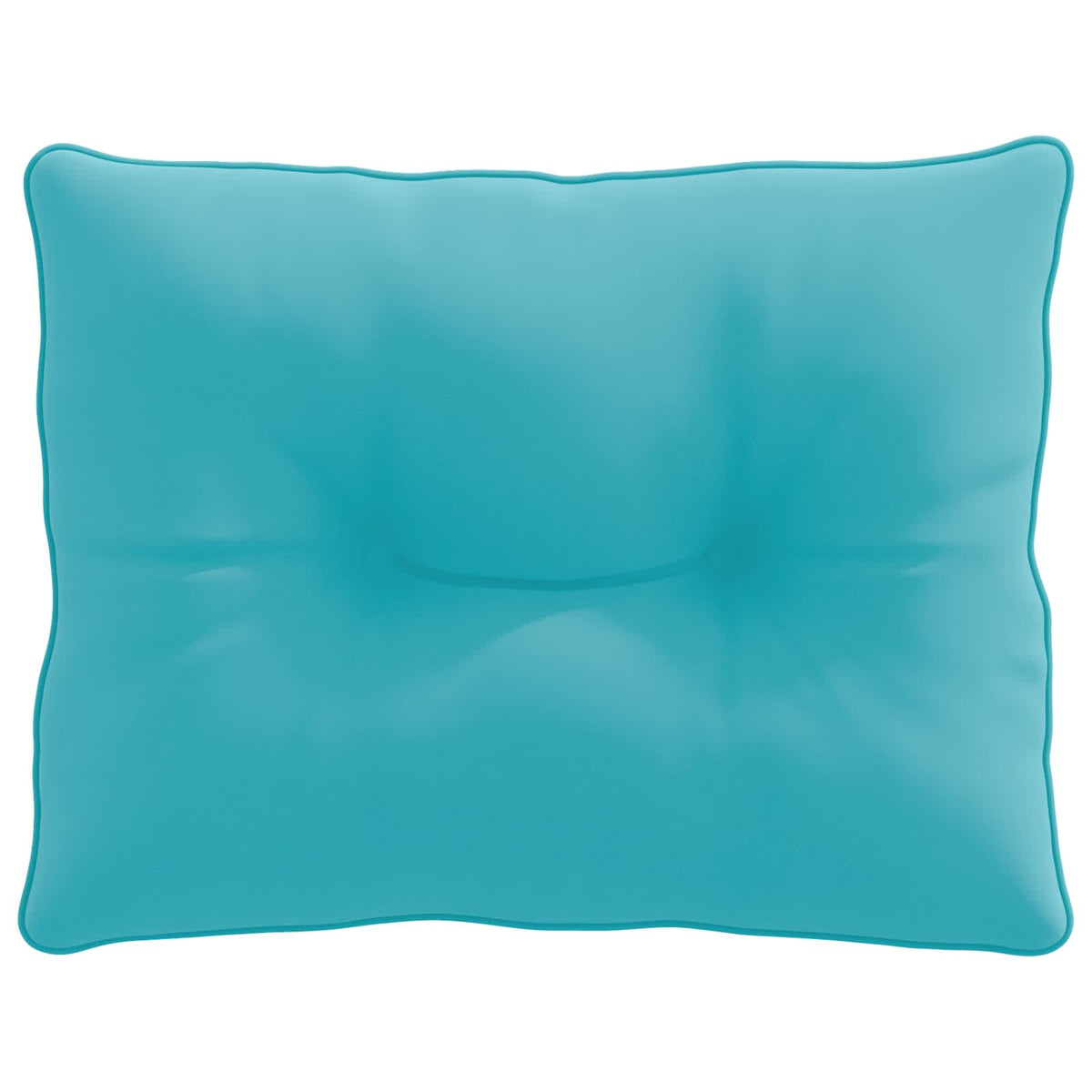Rugkussen PUTTEN 100% Polyester Turquoise 50 x 40 x 10 cm