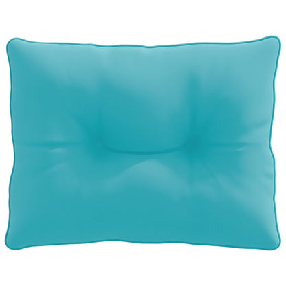 Rugkussen PUTTEN 100% Polyester Turquoise 50 x 40 x 10 cm
