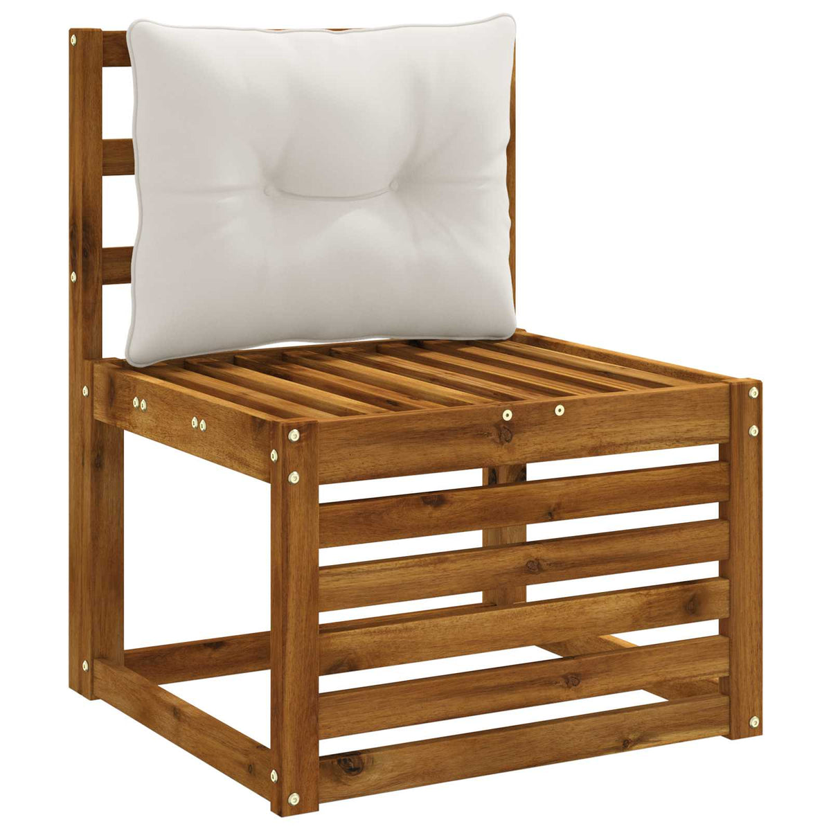 Rugkussen PUTTEN 100% Polyester Wit 60 x 40 x 10 cm