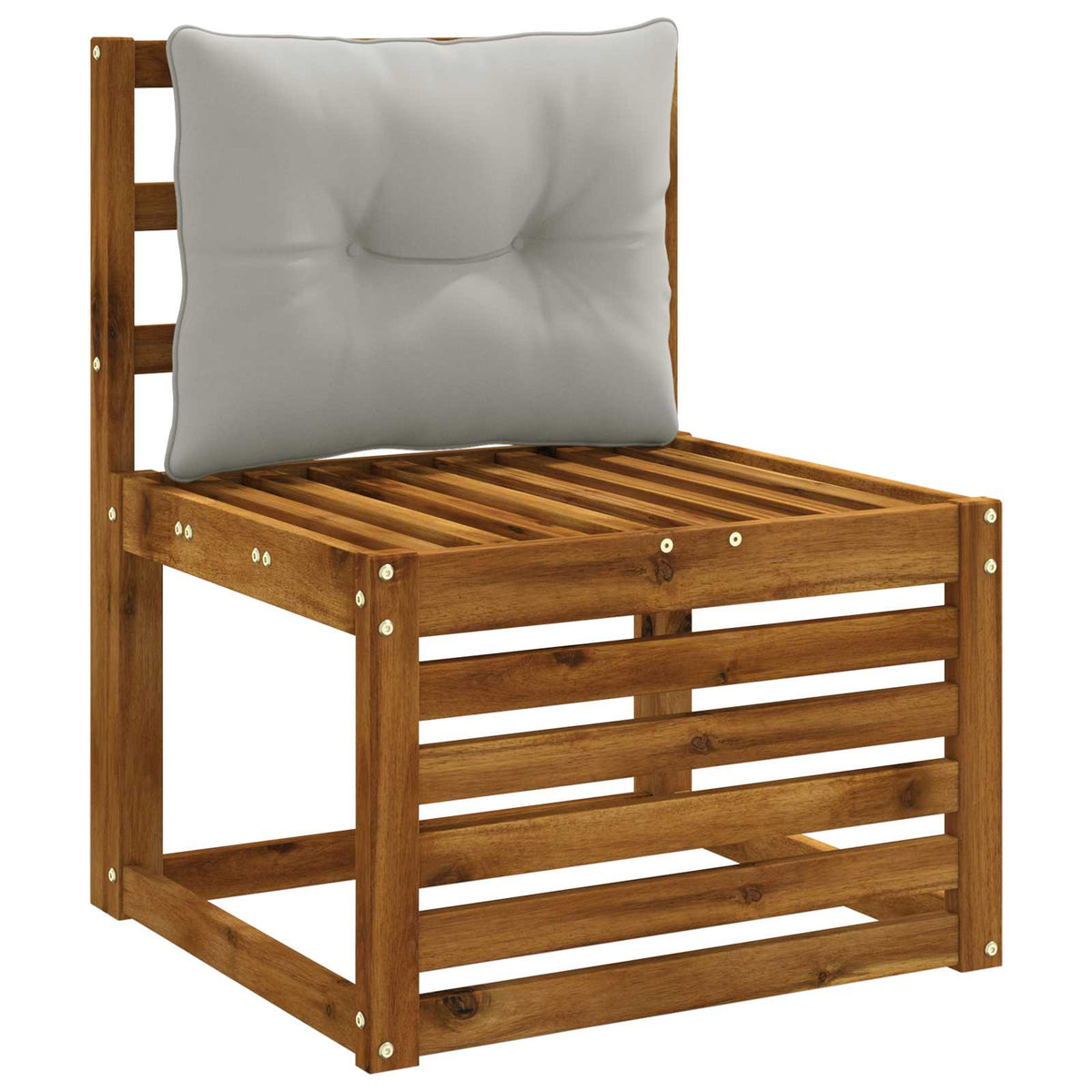 Rugkussen PUTTEN 100% Polyester Grijs 60 x 40 x 10 cm