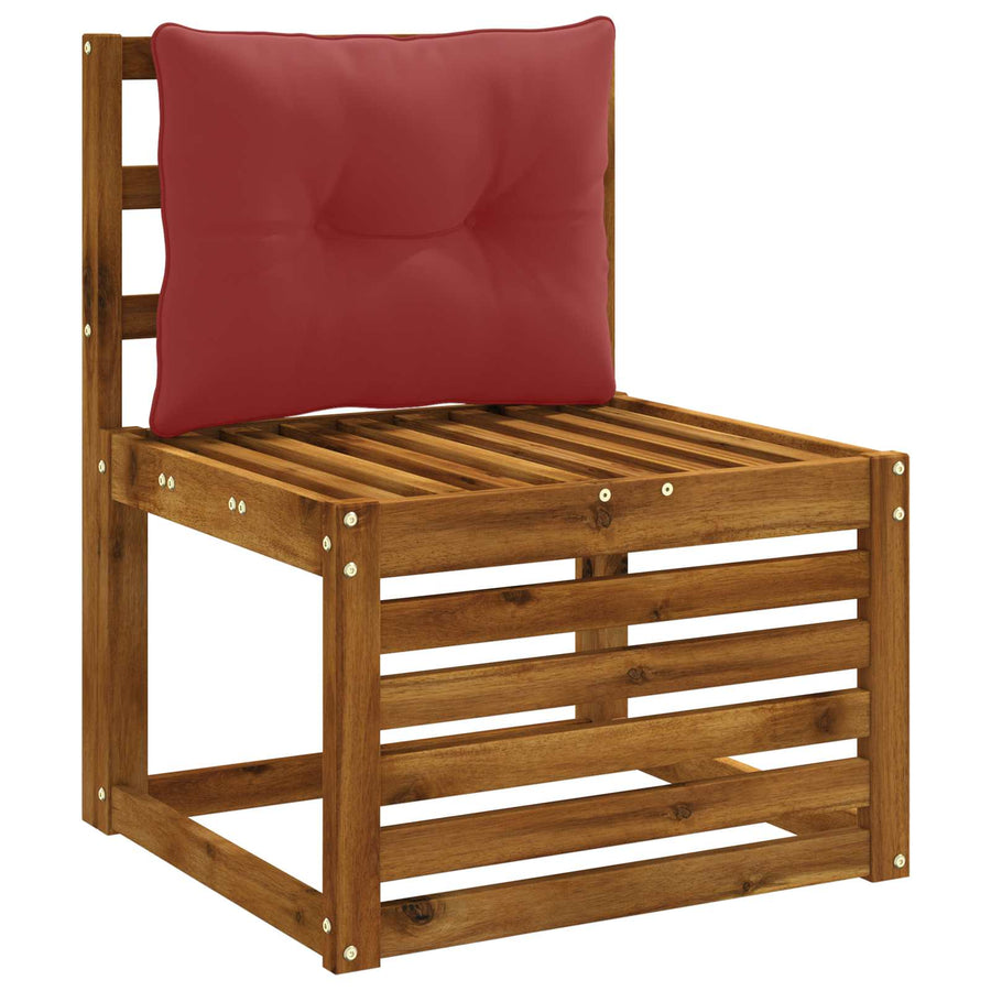 Rugkussen PUTTEN 100% Polyester Wijnrood 60 x 40 x 10 cm