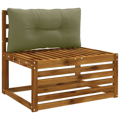 Rugkussen PUTTEN 100% Polyester Olijfgroen 70 x 40 x 10 cm